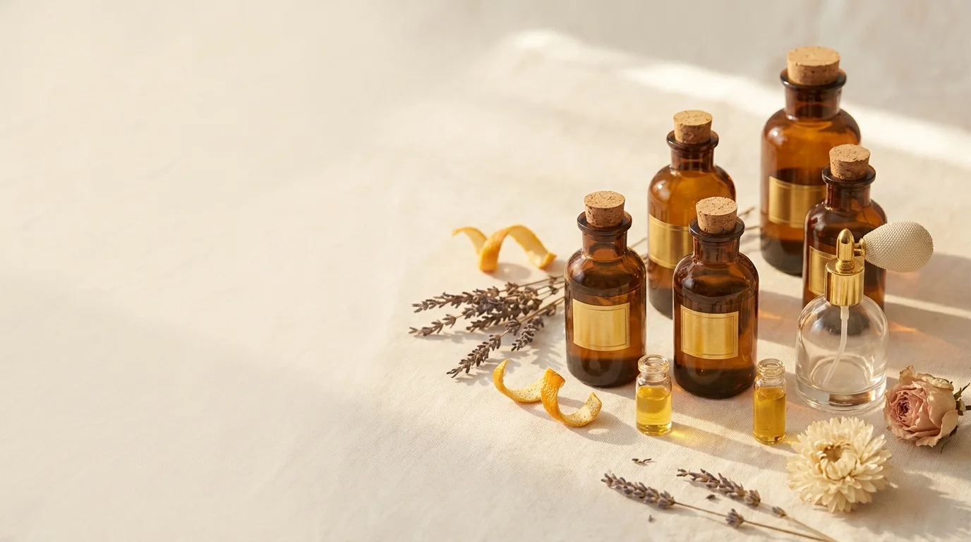 Esencias y frascos de perfumería Elixir